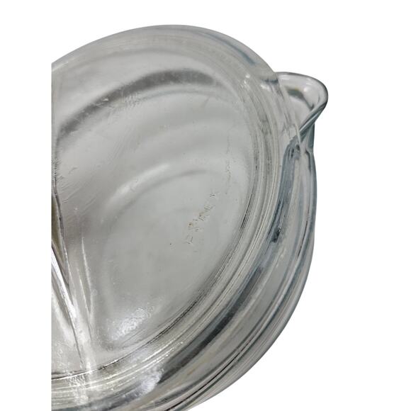 Vintage Mid Century Pyrex Flame Ware Sauce Pot Pan Glass US Made 1.5 qt Clear - Picture 3 of 5